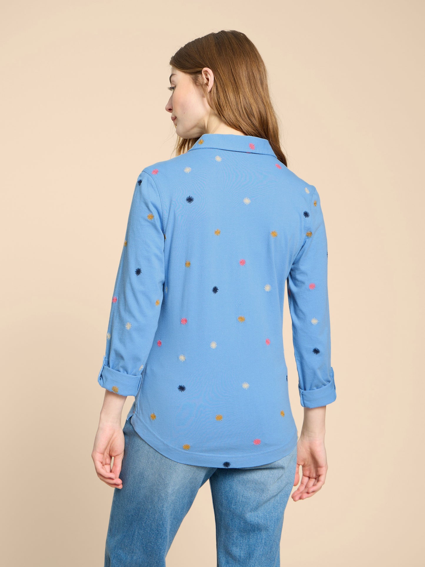 Annie Jersey Embroidered Shirt