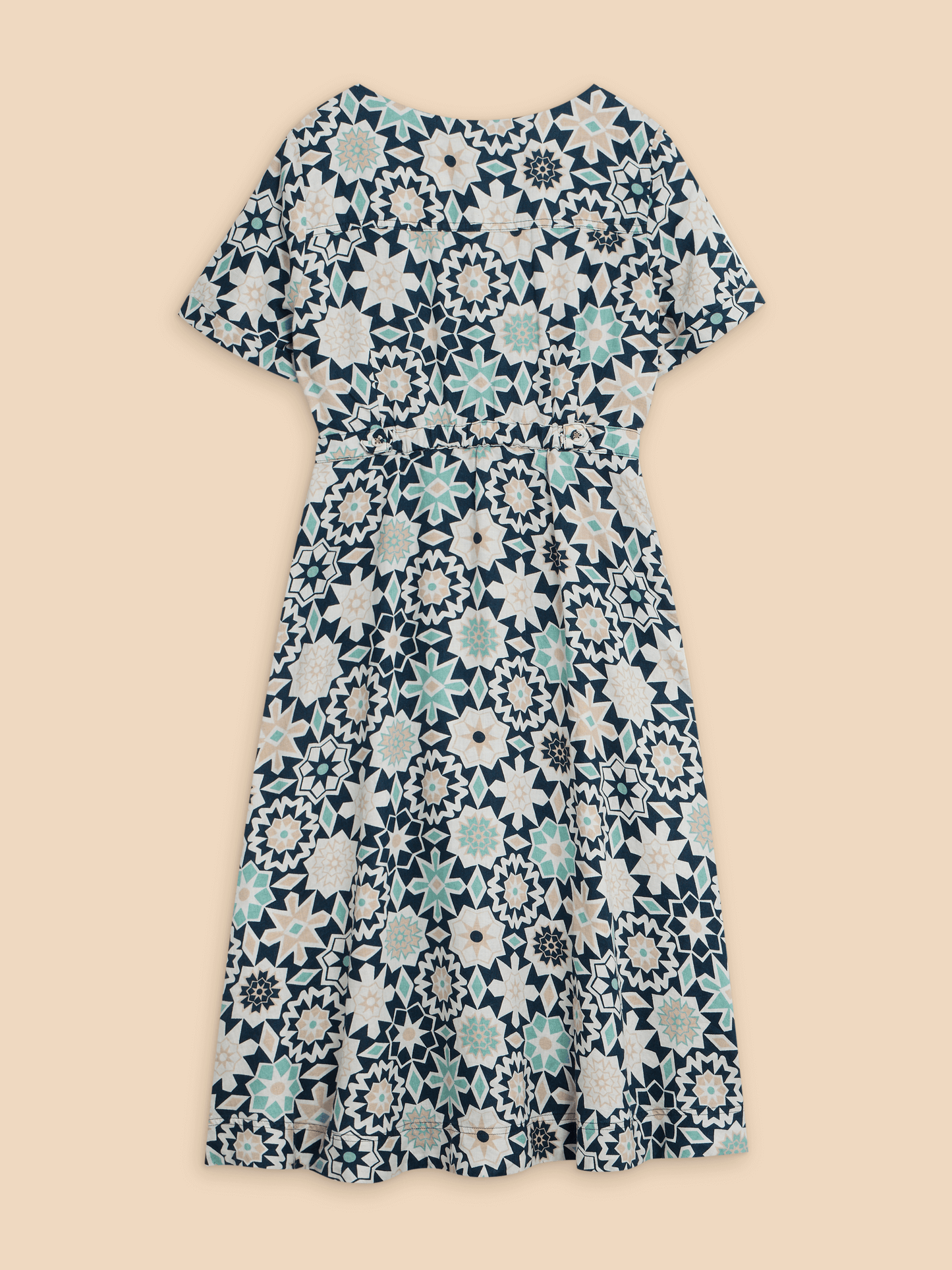 IVY LINEN MIDI DRESS