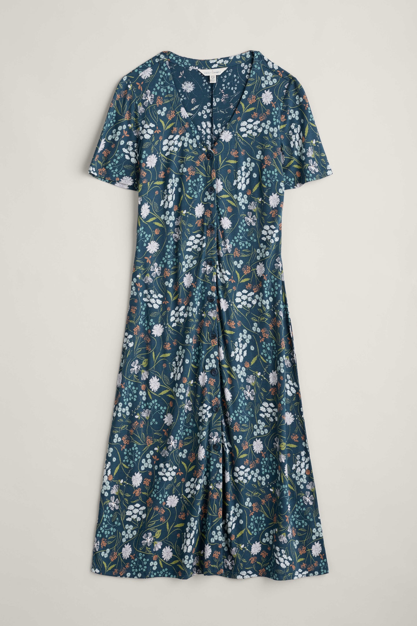 Lillian Dress in Sketched Field Light Squid