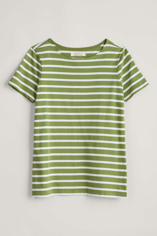Sailor T-Shirt in Breton Dill Chalk