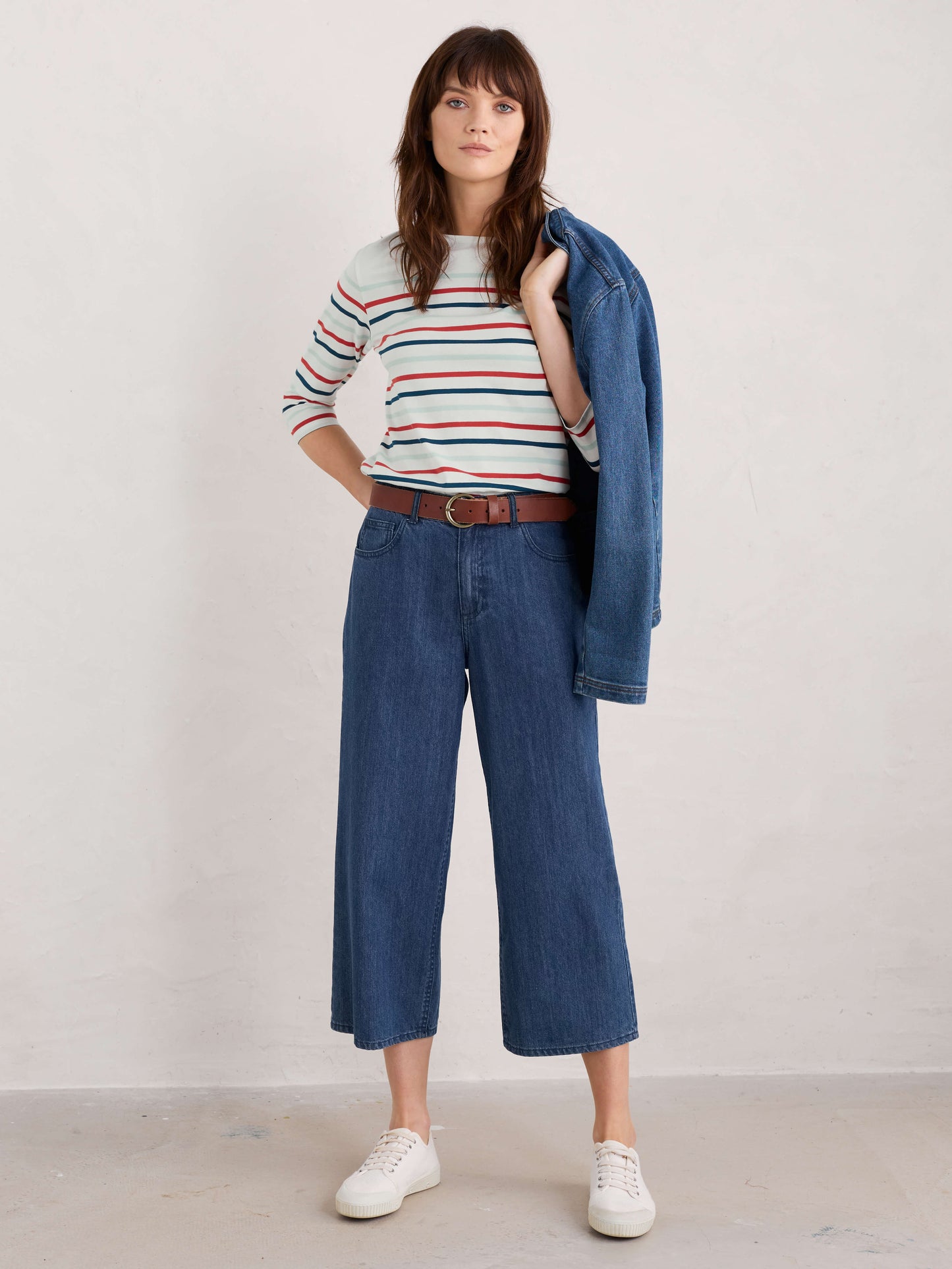 Sailor Top in Falmouth Tri Breton Soft Sky