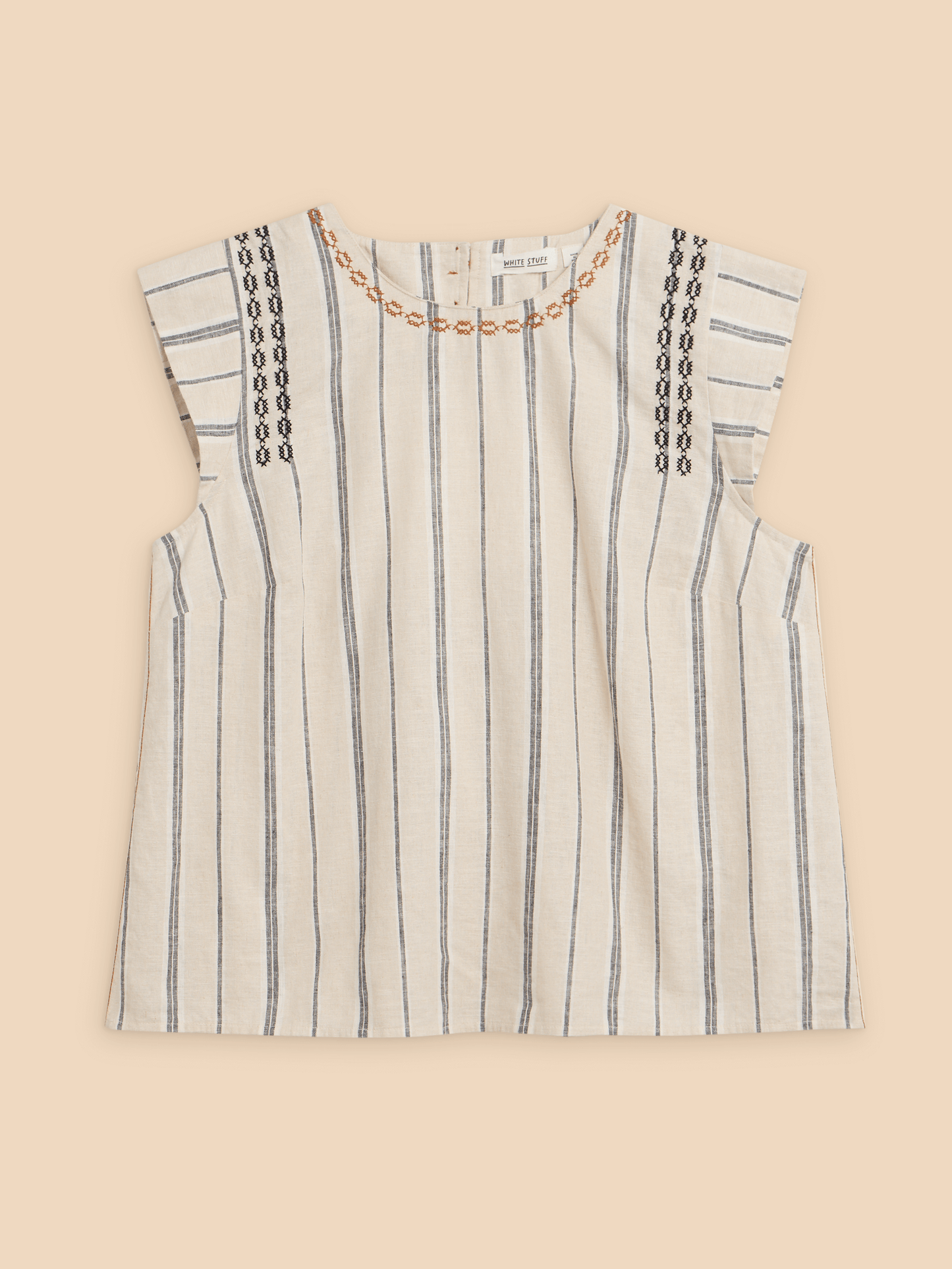 Carla Stripe Linen Blend Top