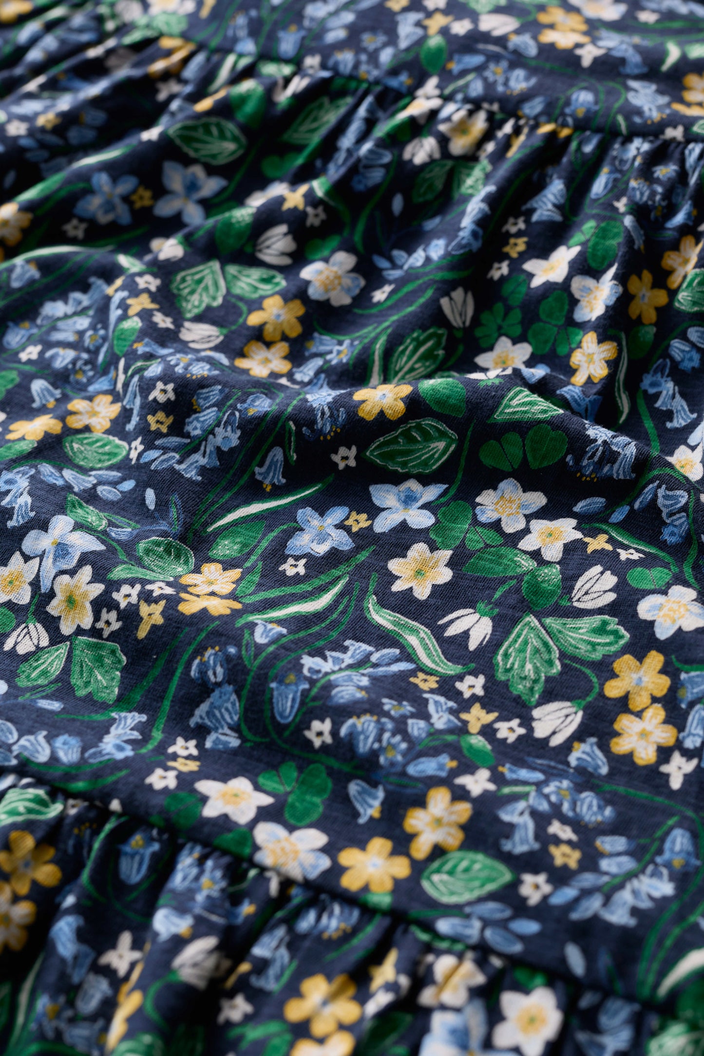 Line Strokes Dress in Woodland Carpet Marine