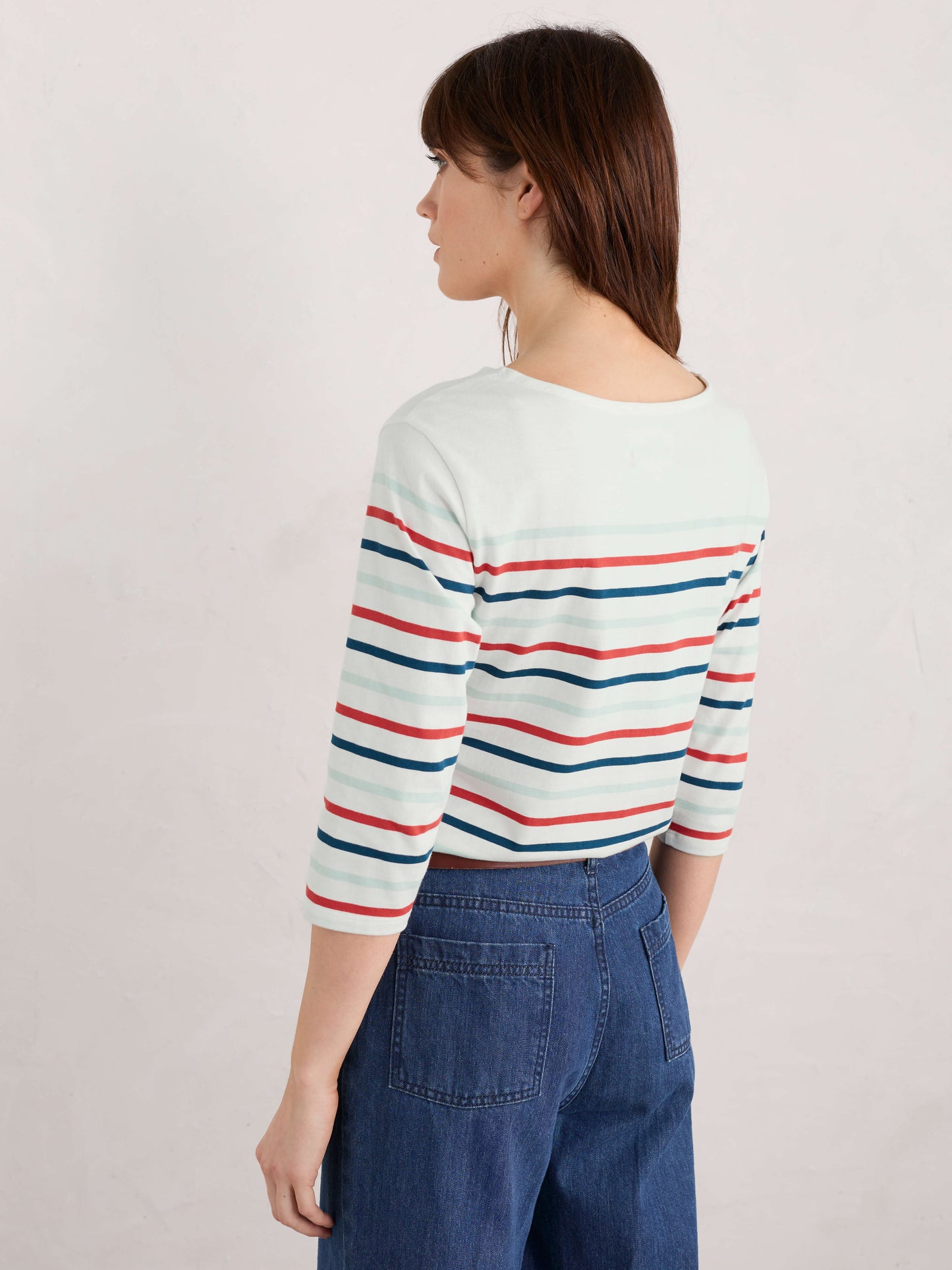 Sailor Top in Falmouth Tri Breton Soft Sky